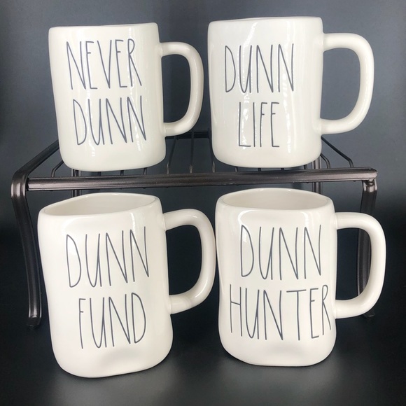 Rae Dunn Other - RAE DUNN MUG SET LL NEVER DUNN LIFE FUND HUNTER